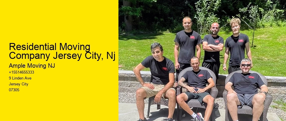 Residential Moving Company Jersey City, Nj